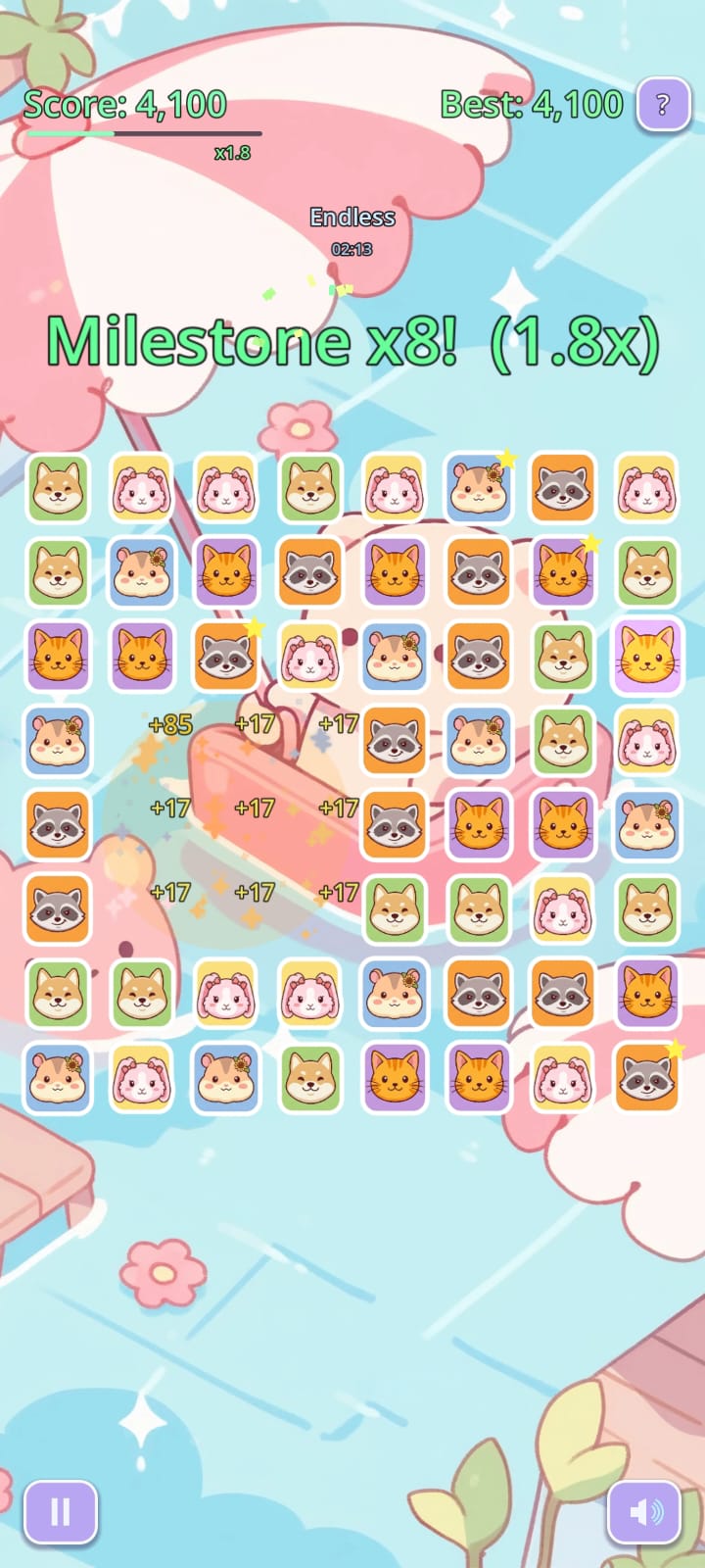 Cute Tiles: Match 3 Game screenshot 2